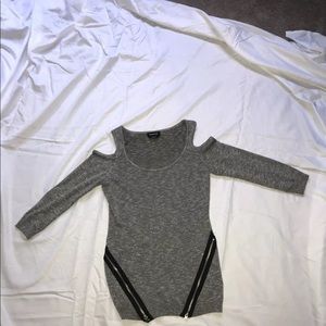 New Bebe sm metallic top